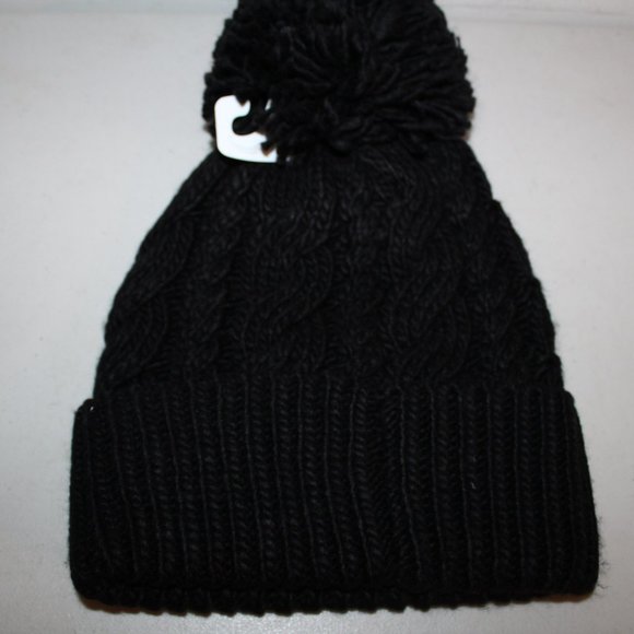 MICHAEL KORS CABLE KNIT POM BEANIE HAT ONE SIZE - Picture 4 of 4